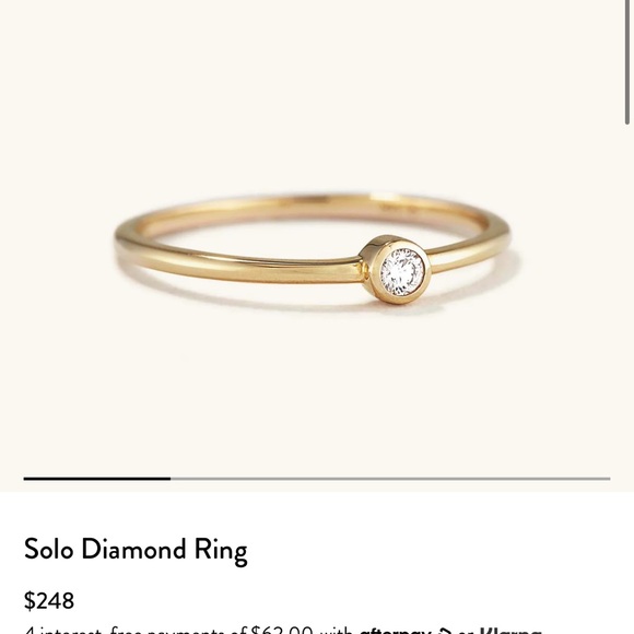 Mejuri Jewelry - Mejuri solo diamond ring